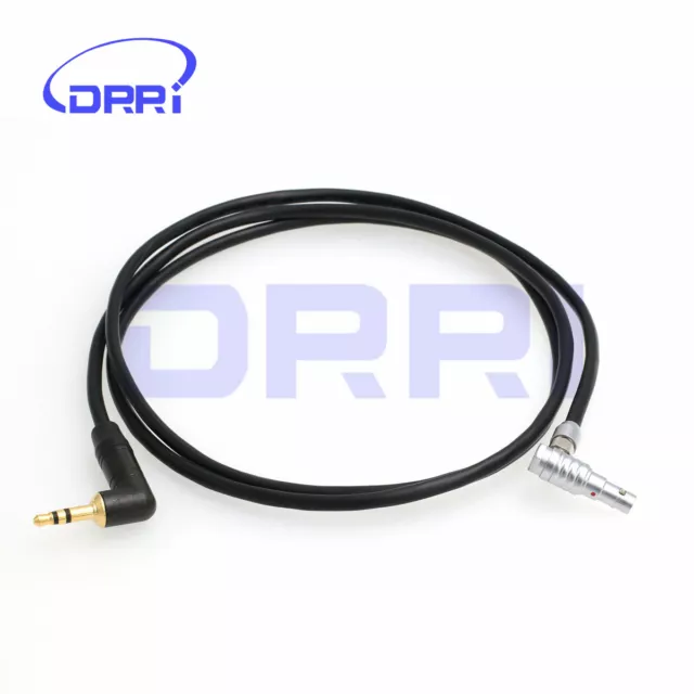 Right angle 5 Pin male 00B to 3.5mm TRRS Jack ARRI mini Audio Cable