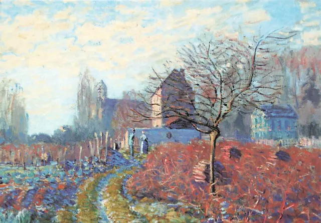 alte AK Raureif - Sommer in Saint-Martin Alfred A. Sisley Ansichtskarte mhe5130c