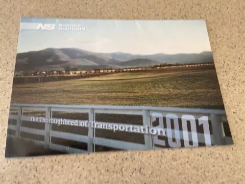 NORFOLK SOUTHERN RAILROAD 2001 Calendar, new, never used!