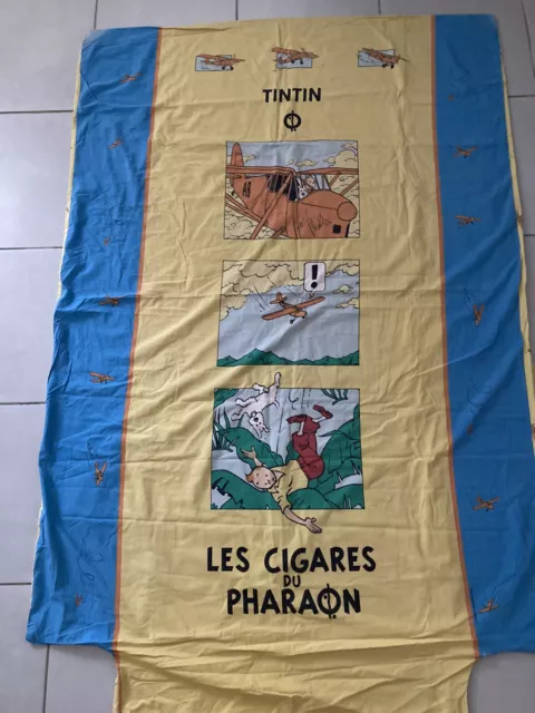 Housse de Couette Tintin Les Cigares Du Pharaon Vintage