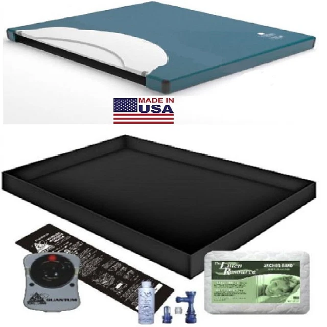70% Waveless Waterbed Mattress / Pad / Liner /Heater / Fill Drain Kit