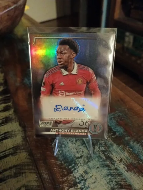 Topps Stadium Club Chrome Anthony Elanga Autograph Auto Manchester United