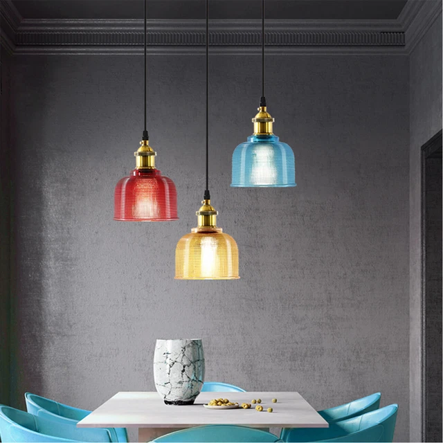 Vintage Industrial Glass Pendant Light Shade Chandelier Retro Ceiling Lamp Shade
