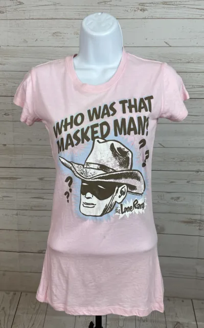 The Lone Ranger Who Is That Masked Man? Shirt Womens Juniors Medium New ST49