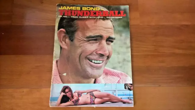 James Bond 1965 Thunderball, Dr No, From Russia With Love & Goldfinger Programme