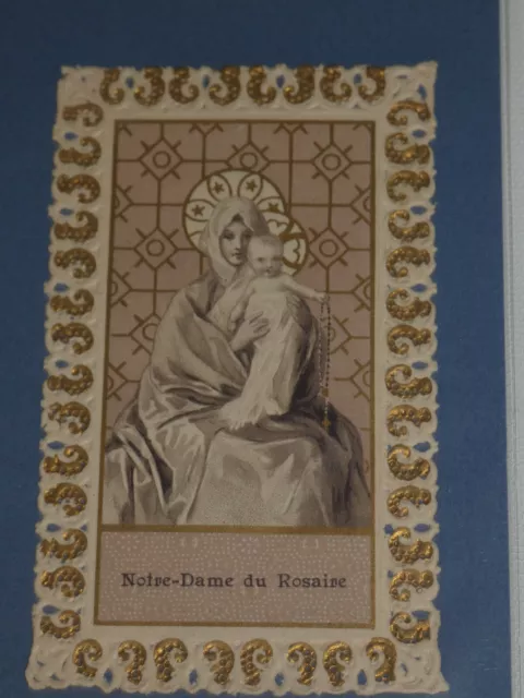 image pieuse canivet dentelle notre dame du rosaire