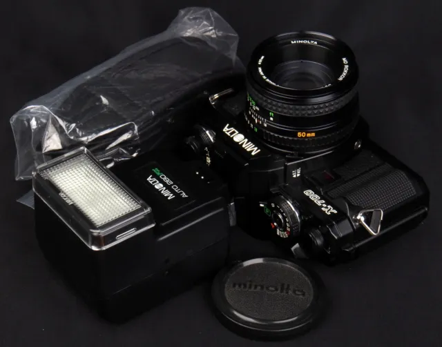 Minolta X-700 Black 35mm Film SLR c/w MD Rokkor 50mm f/1.7 STD Lens & 280PX Kit