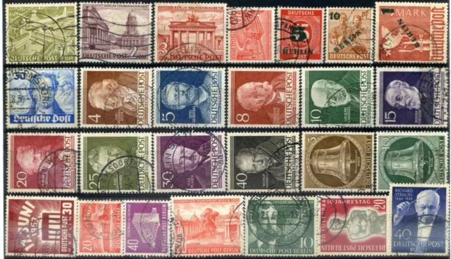 Germania Berlino 1948 - 62 pezzi - spezzature + serie complete - usati (m1289) 2