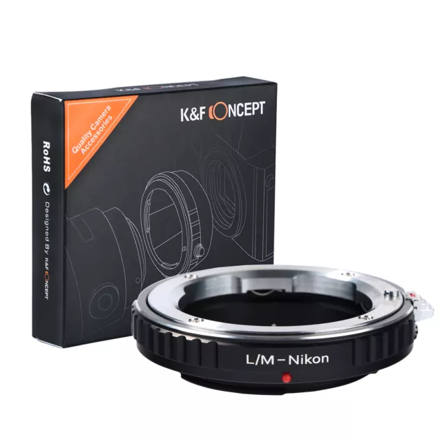 K&F Concept Lens Mount Adapter for Leica M Mount Lens to Nikon F camera Body