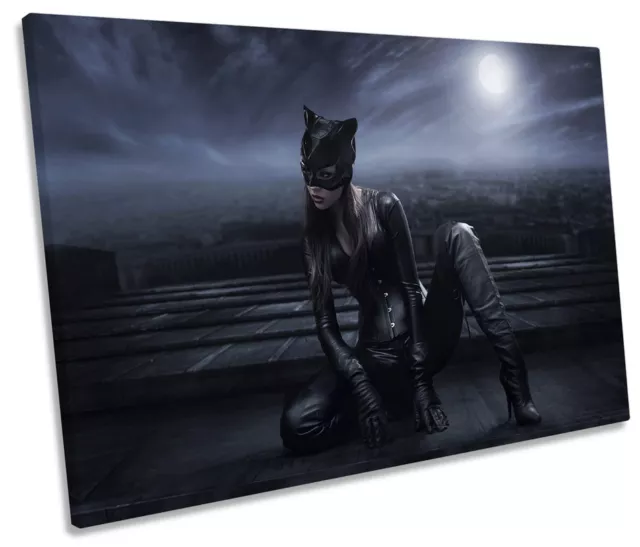 Sexy Cat Woman SINGLE CANVAS WALL ART Picture Print