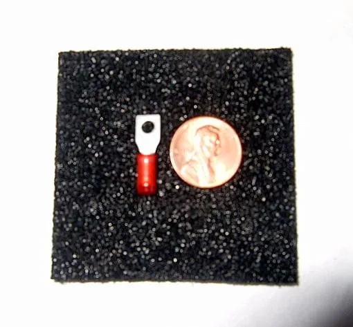 100 Count #6 Amp Tyco Red 320629 Ring Tongue Terminal  PDIG Nylon (a)