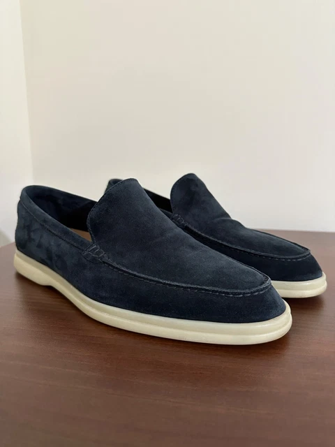 LP DOT SOLE WALK LOAFERS NAVY SUEDE