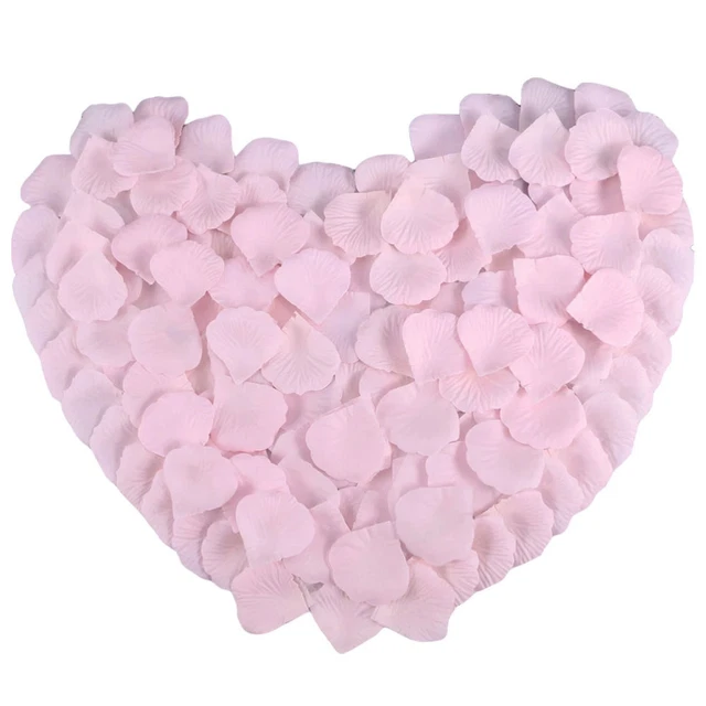 2000 piezas paño de seda pétalos de rosa artificiales simulación de boda pétalos