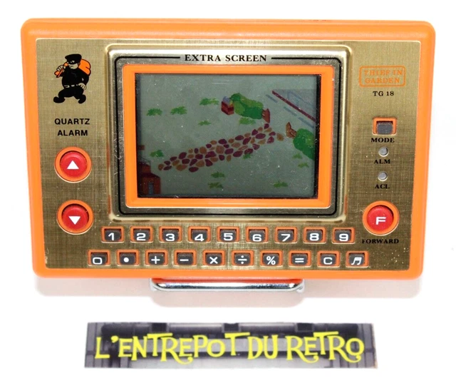 ++ ancien jeu elctronique / LCD THIEF IN GARDEN - extra screen 1982 ++