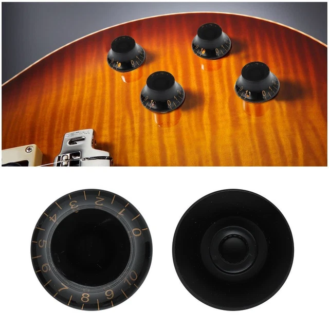 TONE VOLUME KNOBS Hat Shape Knob Electric Guitar Speed Control For Les ...