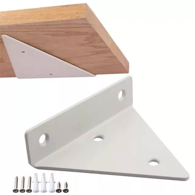 Invisible and Sturdy Wall Mounted Shelf Support Brackets Triangle Design