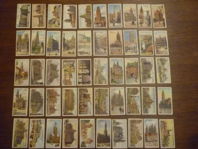 Wills Gems Of Belgium Architecture Set Of 50 Original Cards