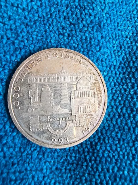 10 DM - Silbergedenkmünze - 1000 Jahre Potsdam - 1993 F