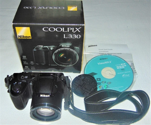 Nikon Coolpix L330 Digital Kamera-mit Nikkor Objektiv  20,2 MP - OVP
