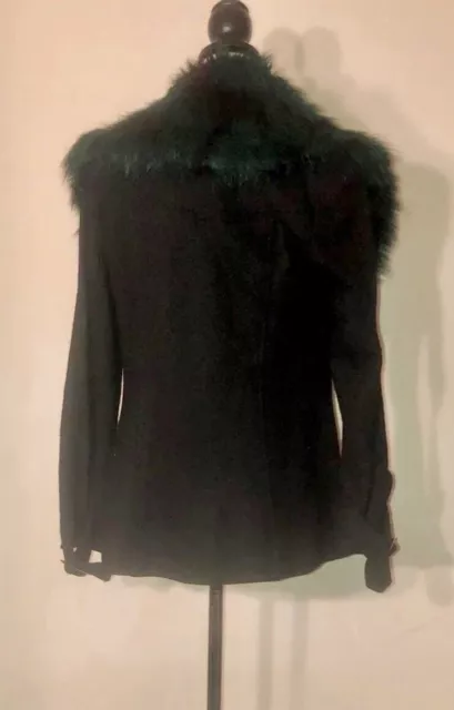 Minkpink Faux Fur Removable Collar Jacket 3