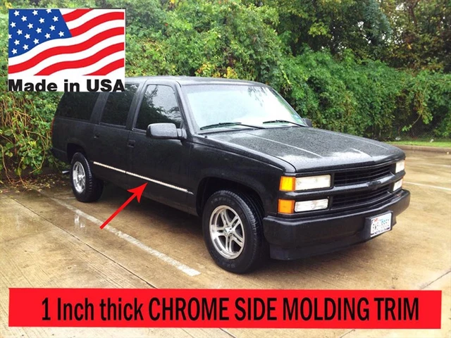 Door Molding Chrome Side Belt Trim For 2007-2013 Chevy Suburban