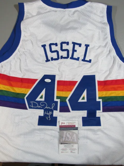 Dan Issel HOF 93 Denver Nuggets Autographed Signed Custom Jersey JSA