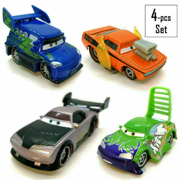 Disney Pixar Cars 4 pcs Set Toy Car Boost DJ Wingo Snot Rod Diecast Loose 1/55