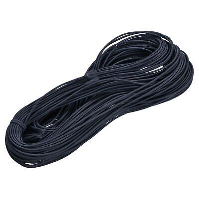 Elástico Cordón Elástico Cuerda 2mm 49 Yardas Negro Gris para Artesanías DIY