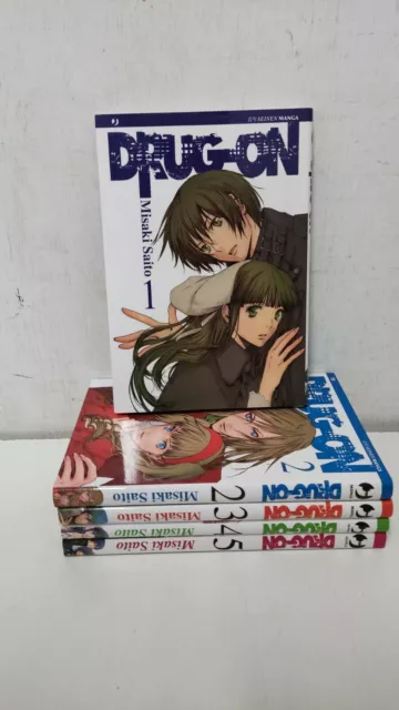 DRUG-ON 1 2 3 4 5 serie completa - Misaki Saito - JPOP SEINEN MANGA - MN74