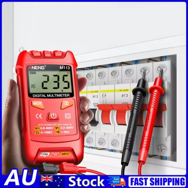 AU Digital Mini Multimeter Tester LCD with NCV Intelligent Multimeter Auto Rangi