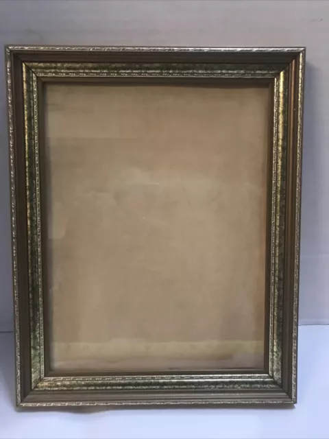 Photo Frame Victorian-style Gold Ornate Wall Hanging Holds 9x11” Picture Or Art