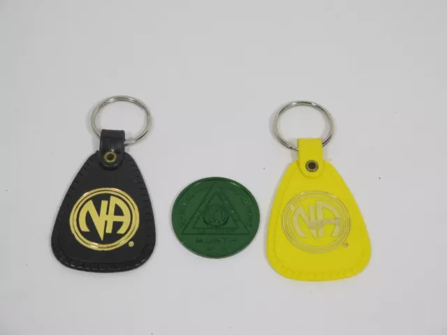 VINTAGE NA NARCOTICS Anonymous Clean & Serene Key Rings & 10 Month ...