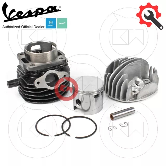 KIT MODIFICA GRUPPO TERMICO TESTA CILINDRO PISTONE D55 102cc APE 50 TUTTE 3