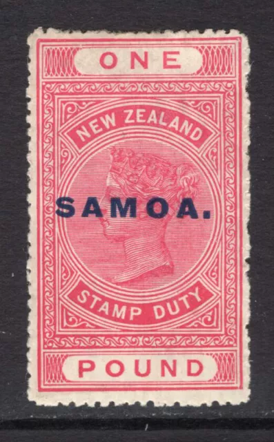 M18725 Samoa 1914 SG126 - £1 rose carmine