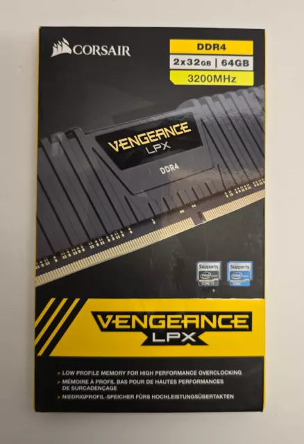 64GB Corsair Vengeance LPX (2x 32GB) DDR4-3200 UDIMM Arbeitsspeicher