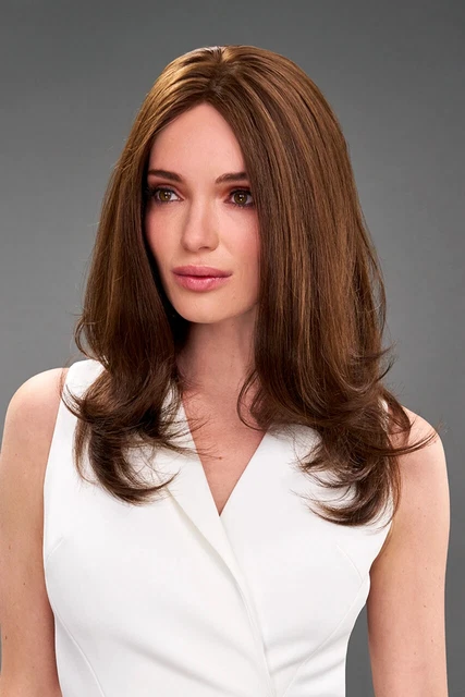 LAYLA WIG Jon RenauMOST COLORS-U CHOOSE REMY HUMAN HAIR HAND-TIED FRENCH SWISS L