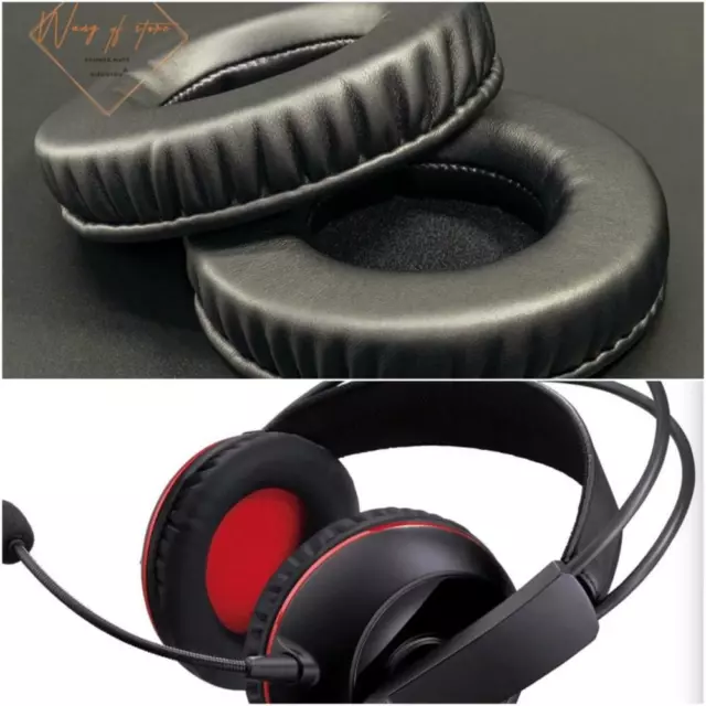 Thick Soft Leather Ear Pads Foam Cushion EarMuff For Asus Cerberus Headphone