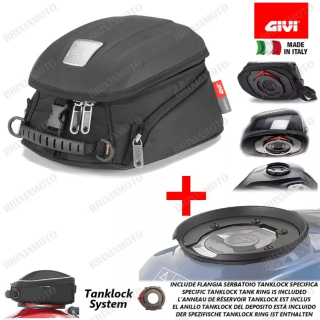 Borsa Serbatoio Givi Mt505 + Flangia Bf01 Per Suzuki 600 Gsr 2006-2011