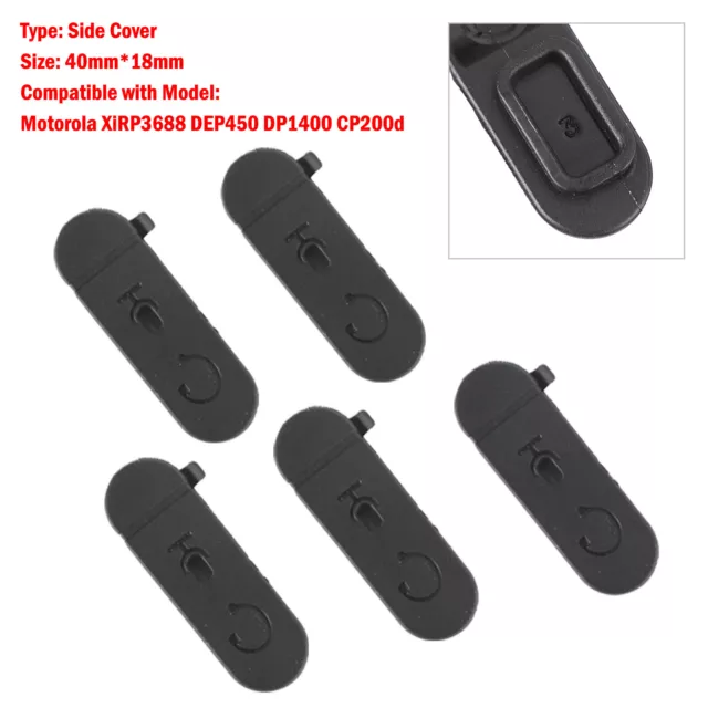 5 Cache Anti-Poussière Latéral pour XIR P3688 DEP450 DP1400 Walkie Talkie E