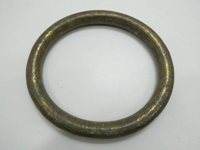 7 x 3/4 INCH BRONZE RING PURSE SEINE GUIDE SAIL BOAT HARDWARE (H3C902B)