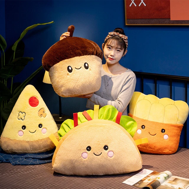 CUTE SHORT PLUSH Cartoon Rabbit Snack And Beverage Shaped Pillow