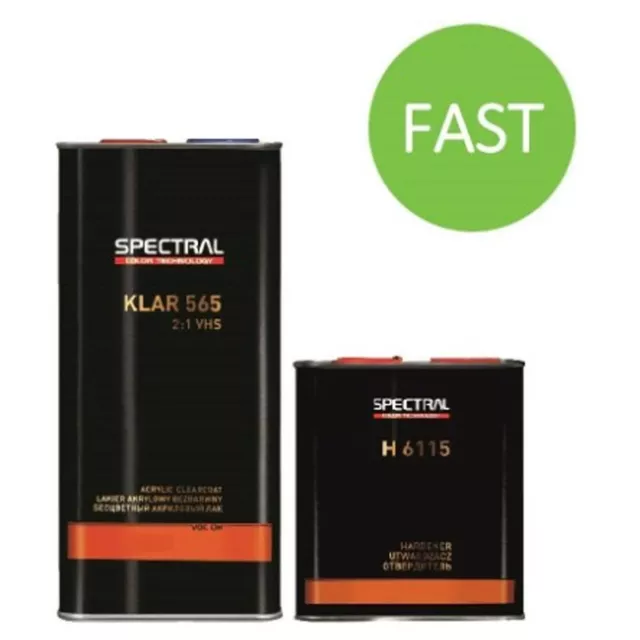 Novol Spectral Klar 565 Vhs Acryllack + H6115 Schneller Härter 7,5Ltr Kit 2