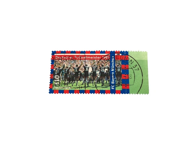 Deutscher Fußballmeister 1997 FC Bayern München 110 Briefmarke Duderstadt Stamp