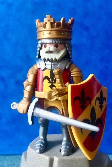 Figurine PLAYMOBIL Roi Médiéval - Univers Château Et Chevaliers - Occasion Super état