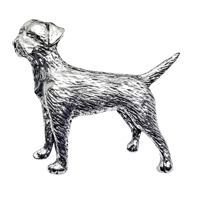 Border Terrier Pin Badge étain broche chien Pet métal Badge chien amoureux...