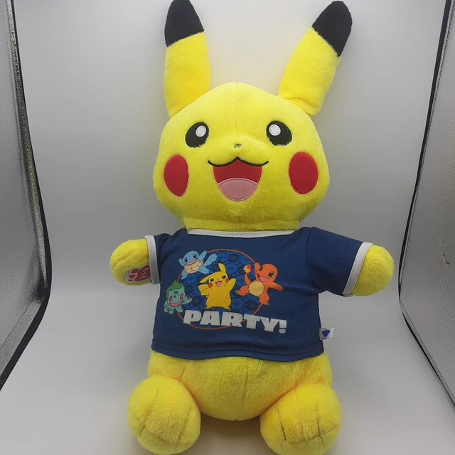 BUILD A BEAR Pokemon Pikachu Talking Plush Large 18" Wearing Party TShirt BAB £32.79 PicClick UK
