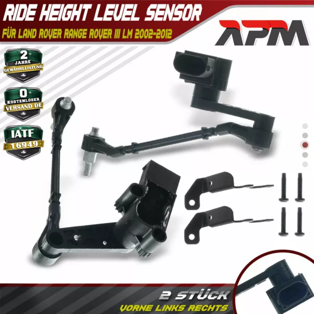 2x Höhensensor Luftfederung vorne links rechts für Land Rover Range Rover III LM