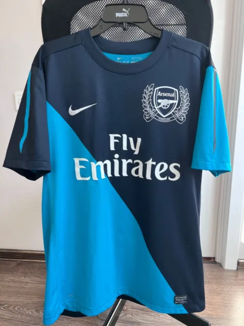 ARSENAL AWAY 2011 - 2012 FOOTBALL SHIRT SOCCER JERSEY NIKE sz L