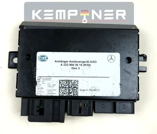 A2239003515, originale MB, dispositivo di controllo gancio rimorchio AHK per cla