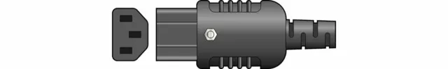 Heavy Duty Rewireable C13 IEC Female Inline Socket Plug Connector 10Amp 250Volt